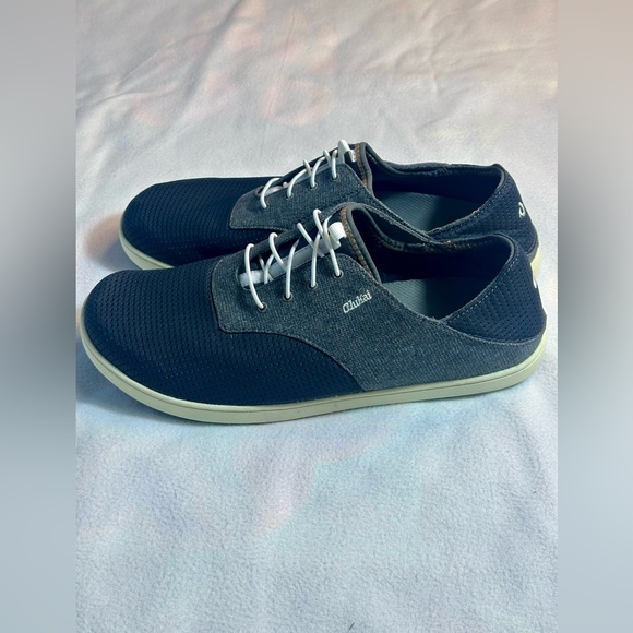 OluKai Nohea Moku Men’s Boat Shoes Size 11.5 Dark Shadow - Picture 3 of 12